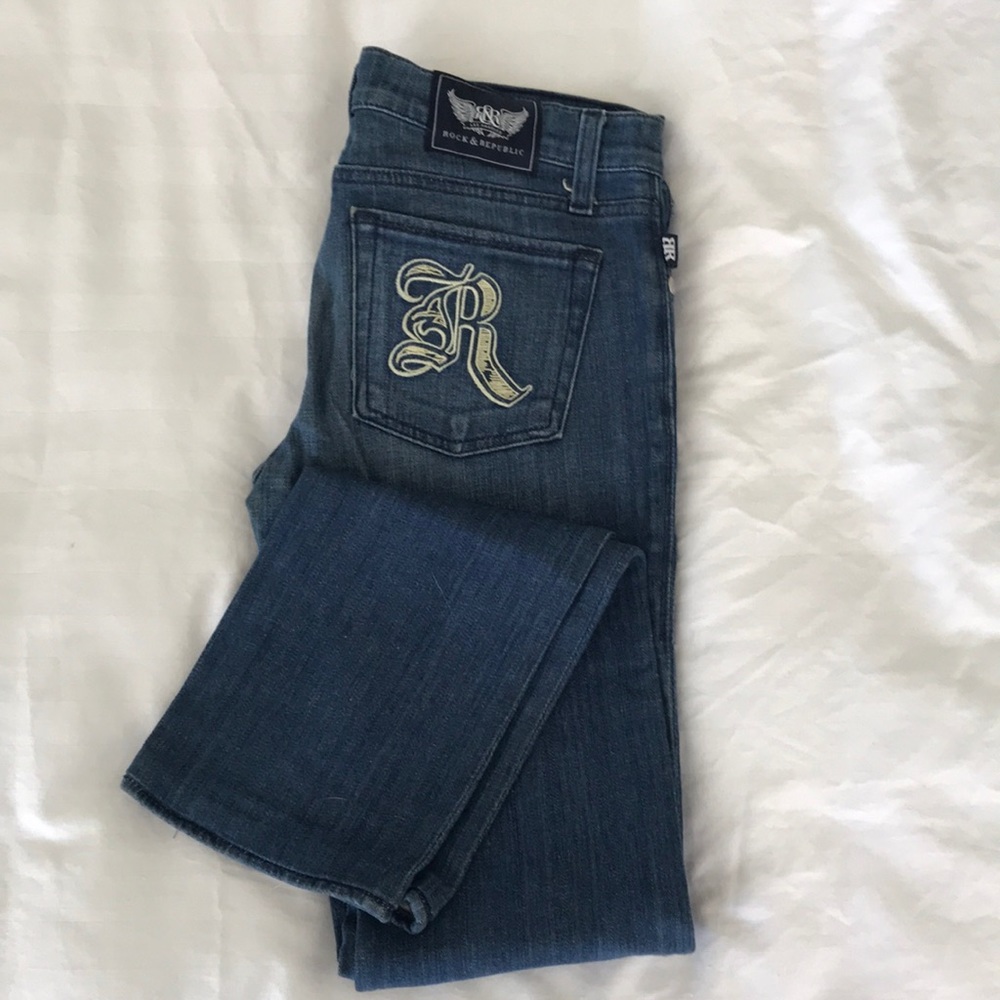 Rock & Republic Stella straight leg jeans size 27